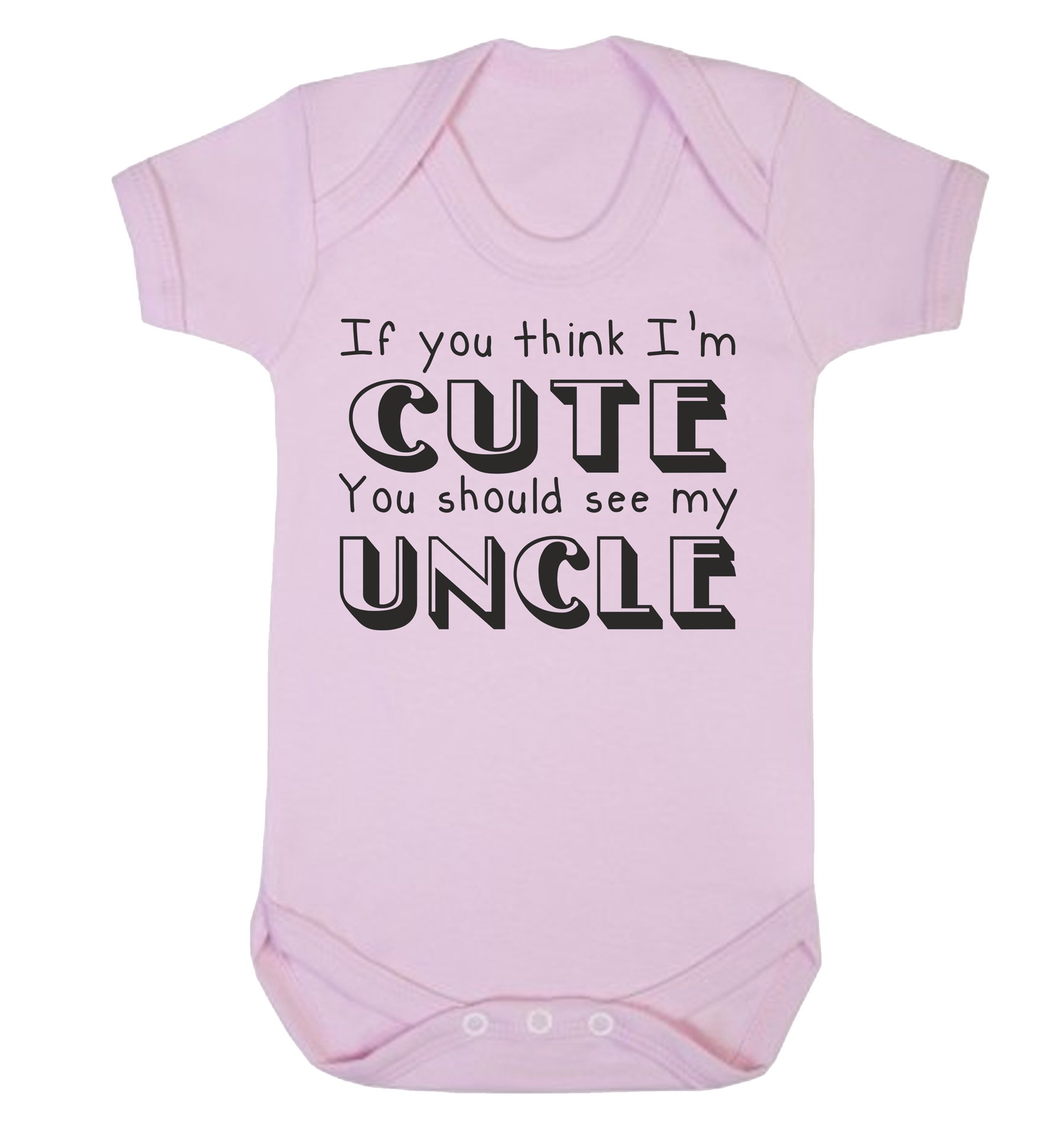 Reality Glitch Pink You Should See My Uncle Babygrow