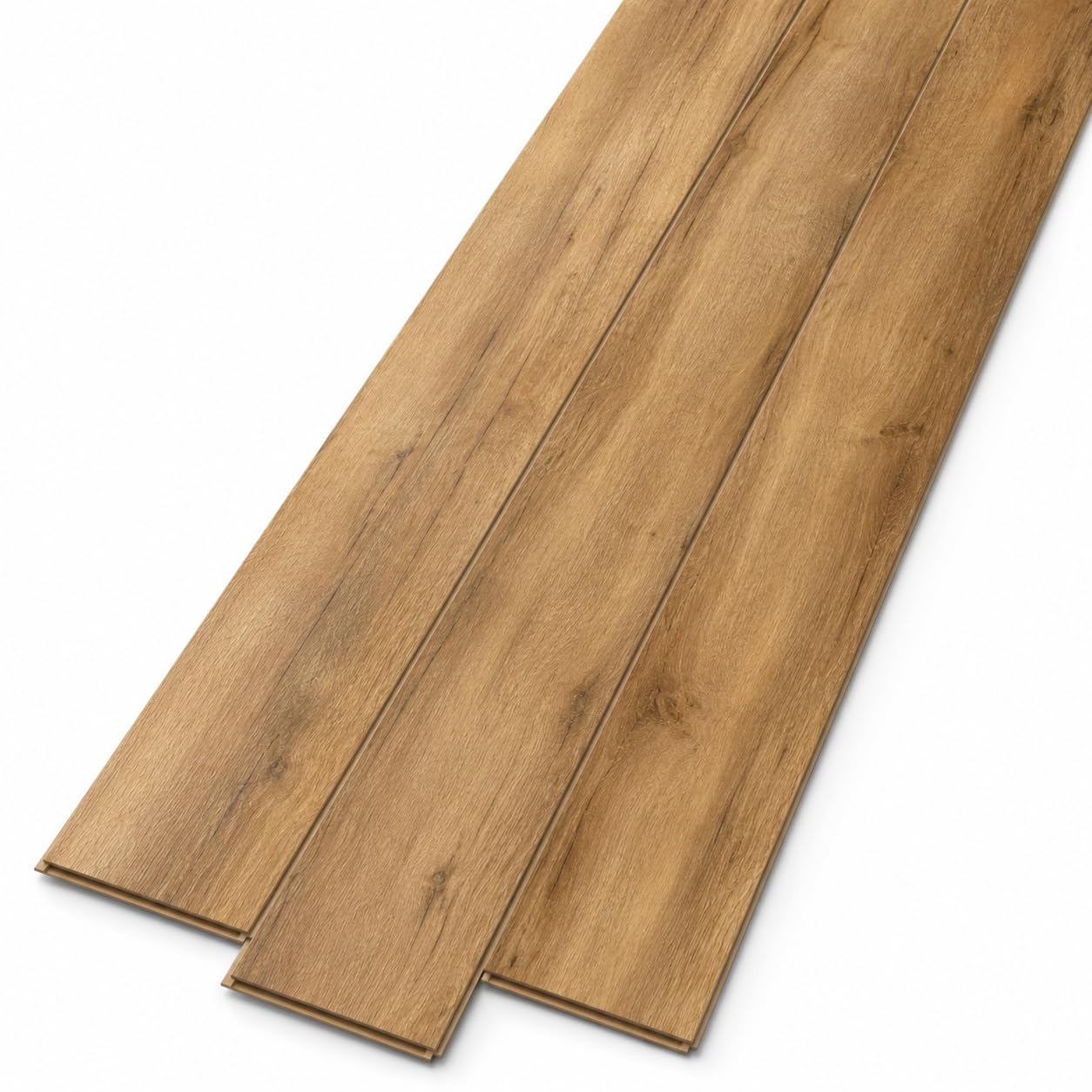 Klick - Suelo de vinilo rígido SPC, decoración de baldosas, resistente al agua, 4 mm + aislamiento de 1 mm para calefacción por suelo radiante (Brussels Birch, caja de 2,25 m²)