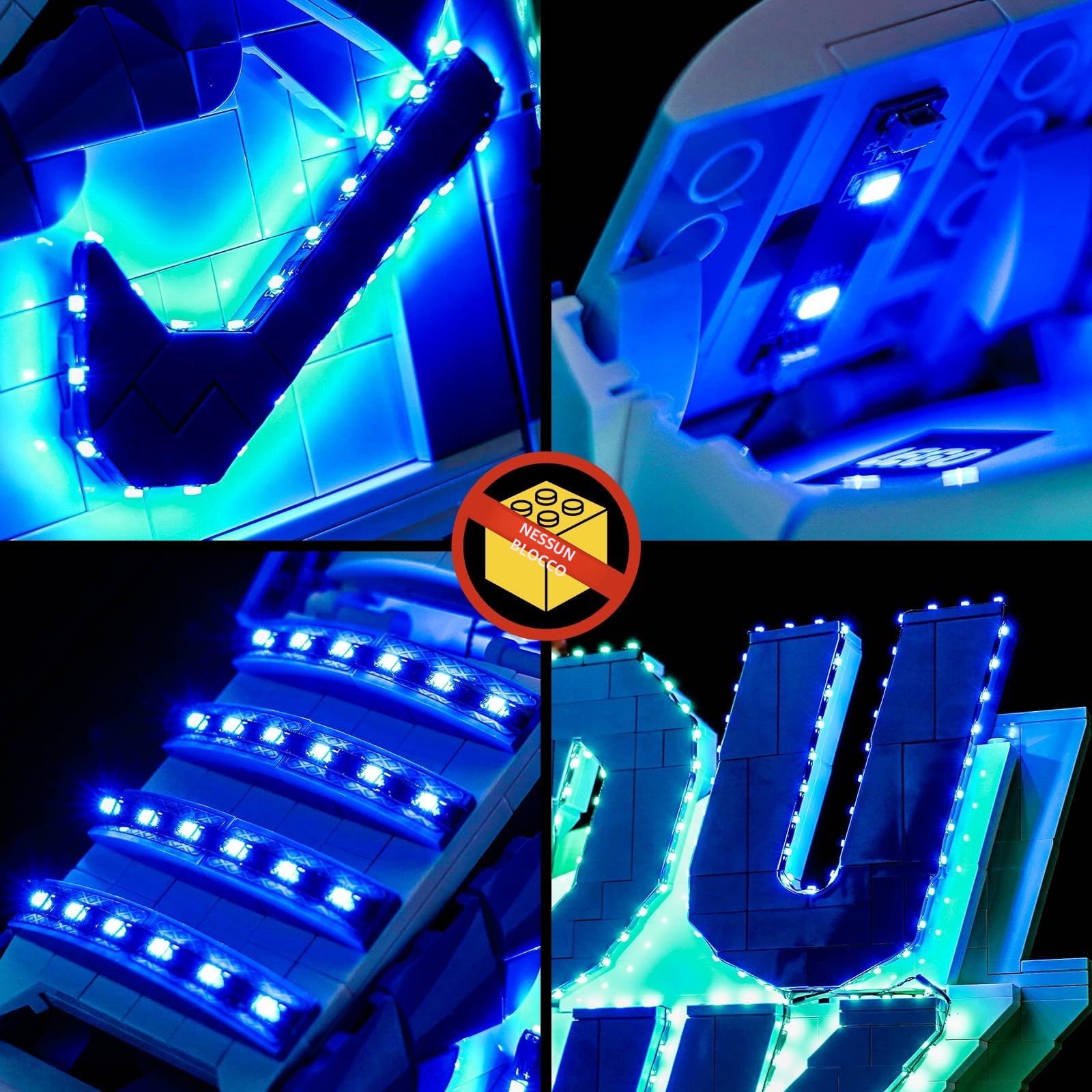 Set di luci a LED compatibile con Lego 43008 Nike Dunk x Set (non un modello), interruttore touch dimmer set di illuminazione decorativa compatibile con Lego Nike Dunk x Set 43008 giocattolo creativo