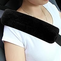 Vista 22 de Amooca Funda universal para cinturón de seguridad de piel sintética suave para automóvil, camión, SUV, avión, almohadilla para cinturón de seguridad