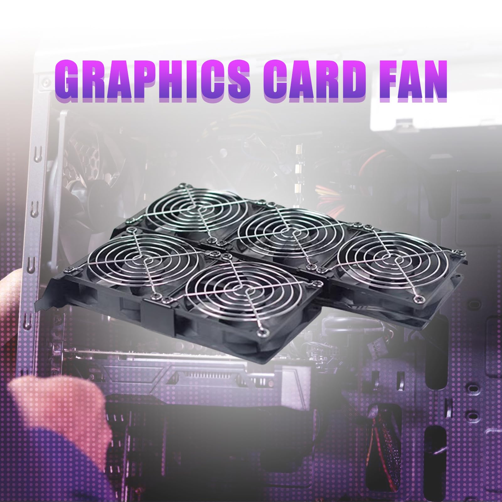 Efficient Slot Graphics Card Fan VGA Cooling Fan With 90mm/80mm 1pc/2pcs/3pcs Fan For Optimals Airflows Management