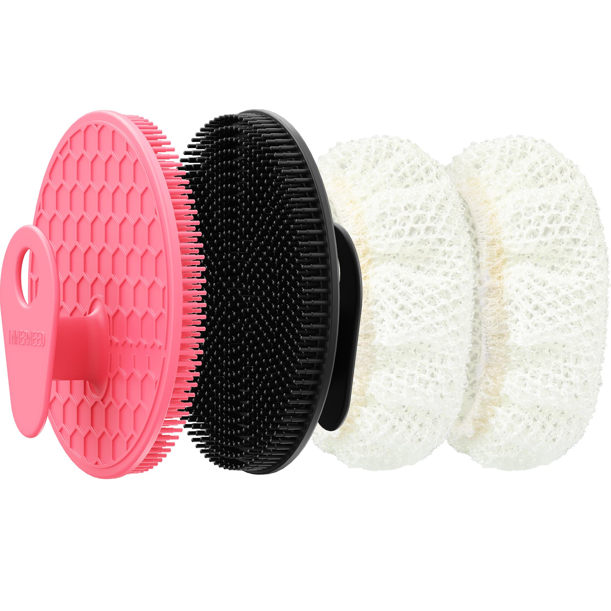 Soft Silicone Body Scrubber - Black -10 Soft Silicone Body Scrubber - Black -10