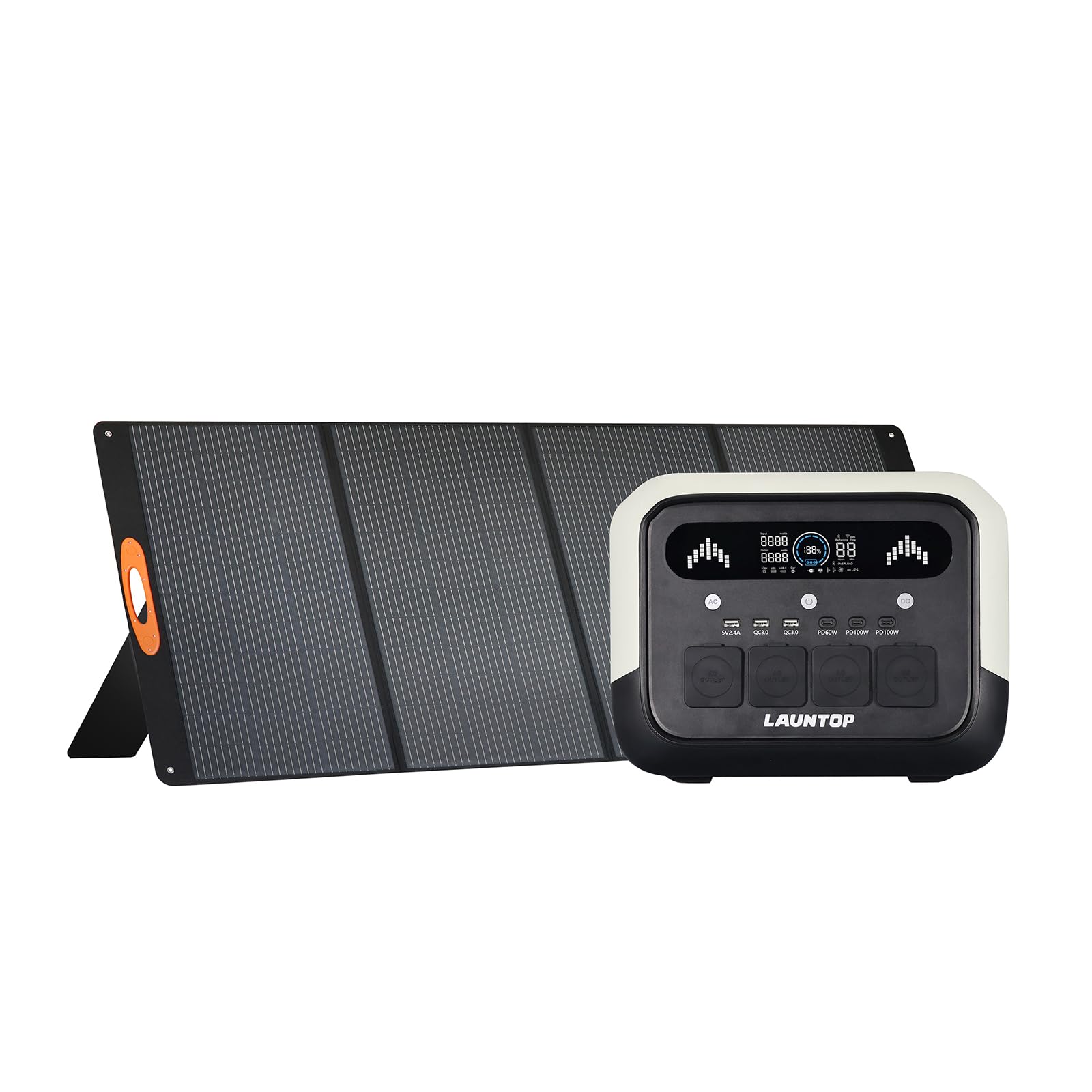 Amazon.co.jp: ポータブル電源 400Wソーラーパネルセット 1024Wh 12
