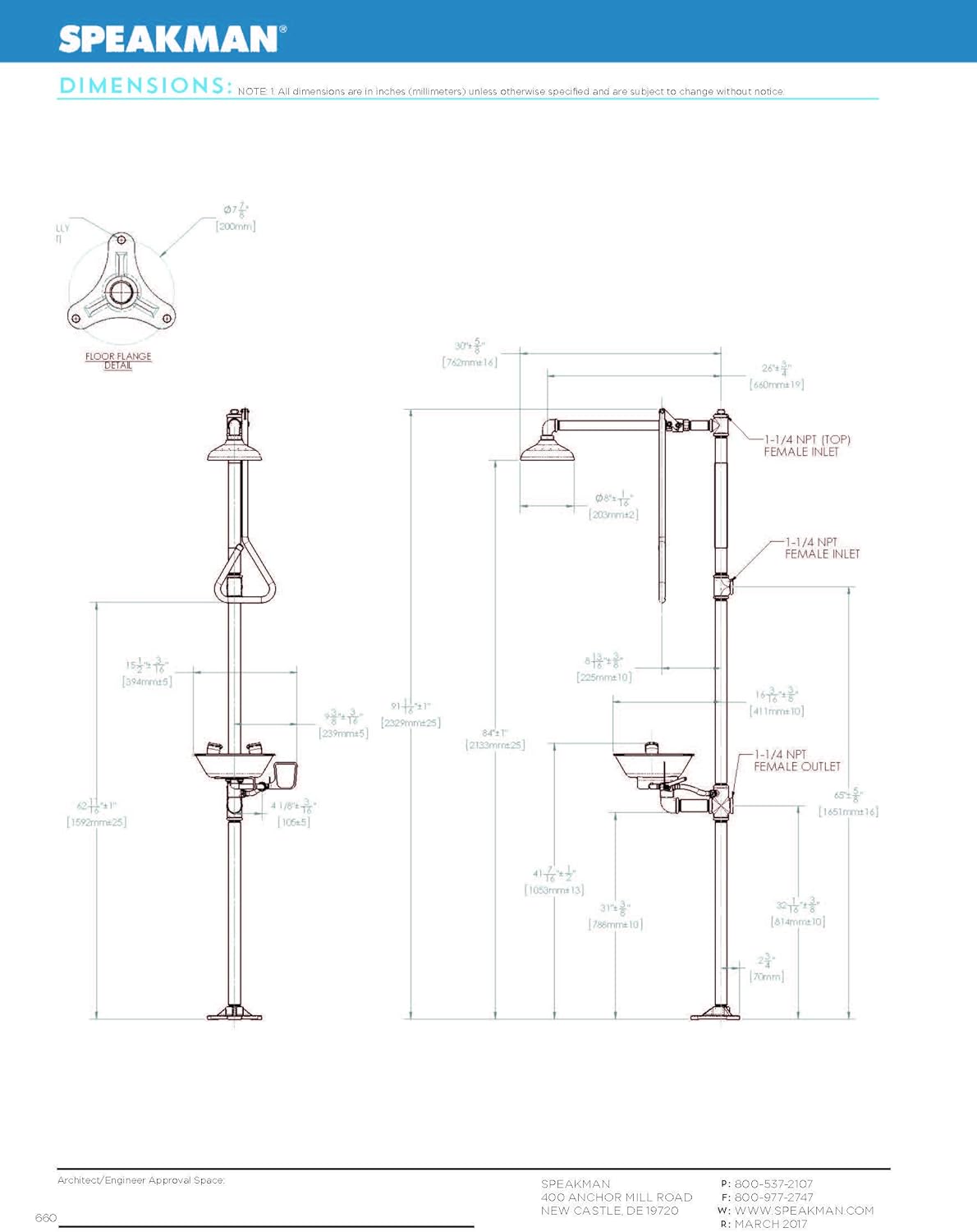 50% Off Discount Shower and Eye/Face Wash Station