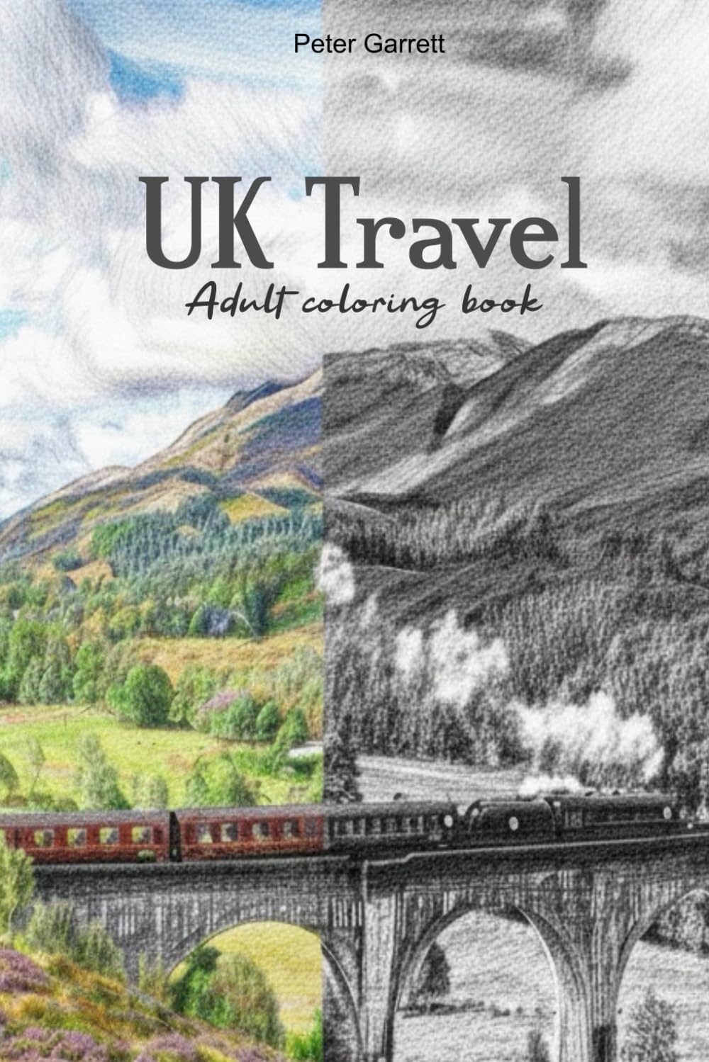 UK Travel: Adult Coloring book