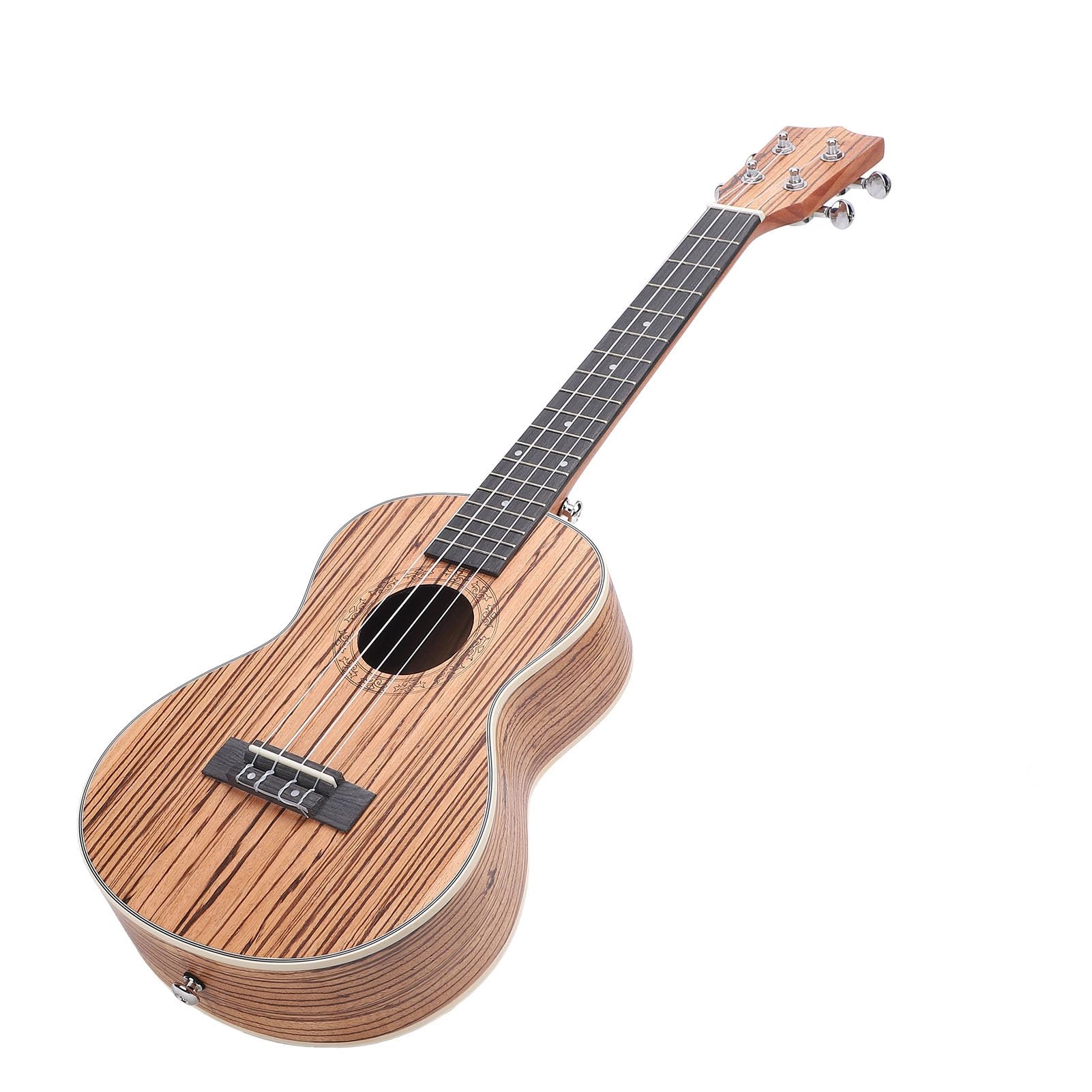 Ukulele Tenor de 26 Pulgadas, Ukulele de Madera Cebra con Rico Sonido y Bolsa, Correa, Sintonizador, 4 Cuerdas de Nylon Adicionales, 2 Selecciones para Todos los Jugadores de