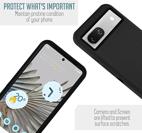 Miniatura 7 de 6goodeals Funda para Google Pixel 8 con funda de clip para cinturón, resistente a prueba de golpes, resistente a las caídas, resistente y duradera,