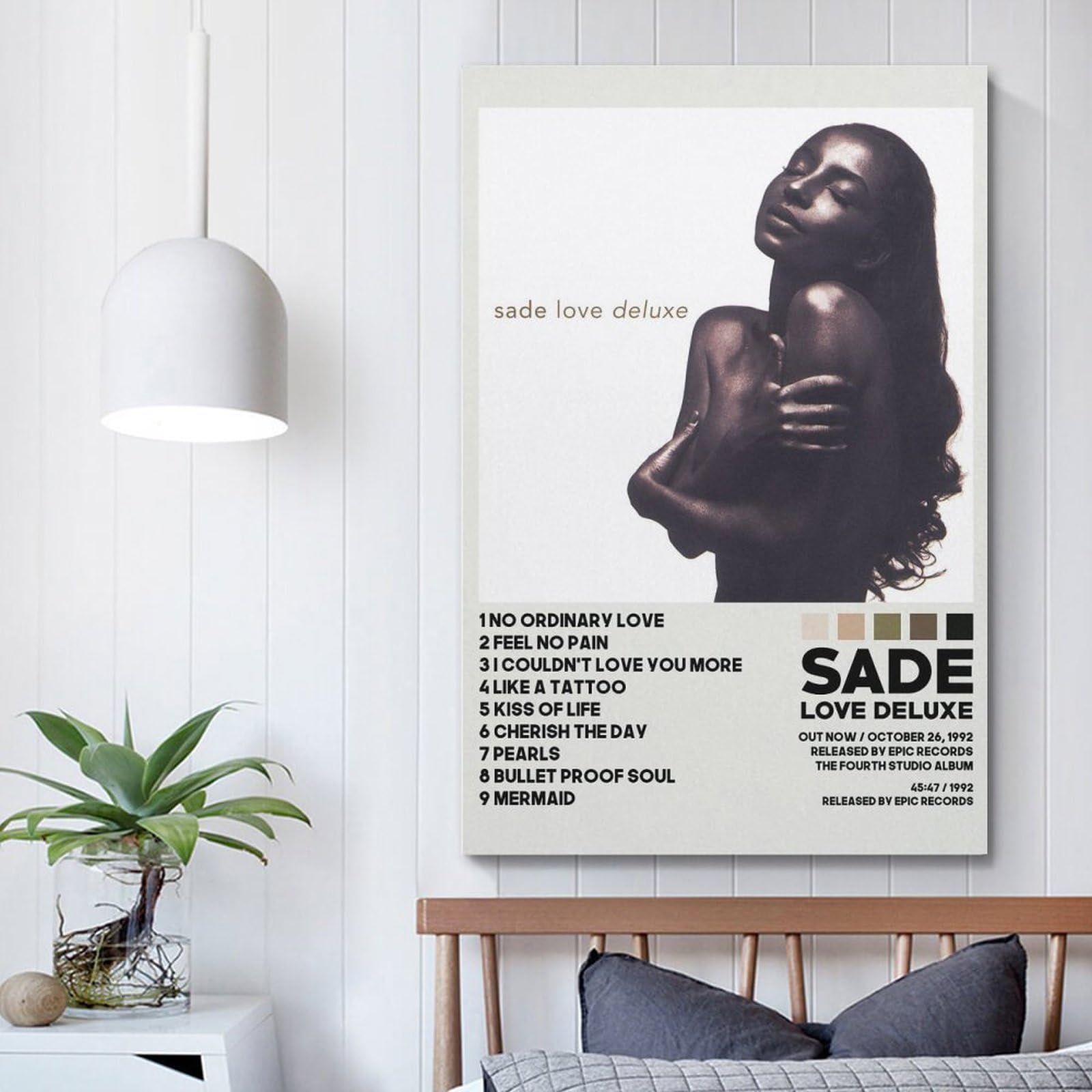 Retro Poster Leinwand 60x90cm - Sade Love Deluxe Vintage Deko