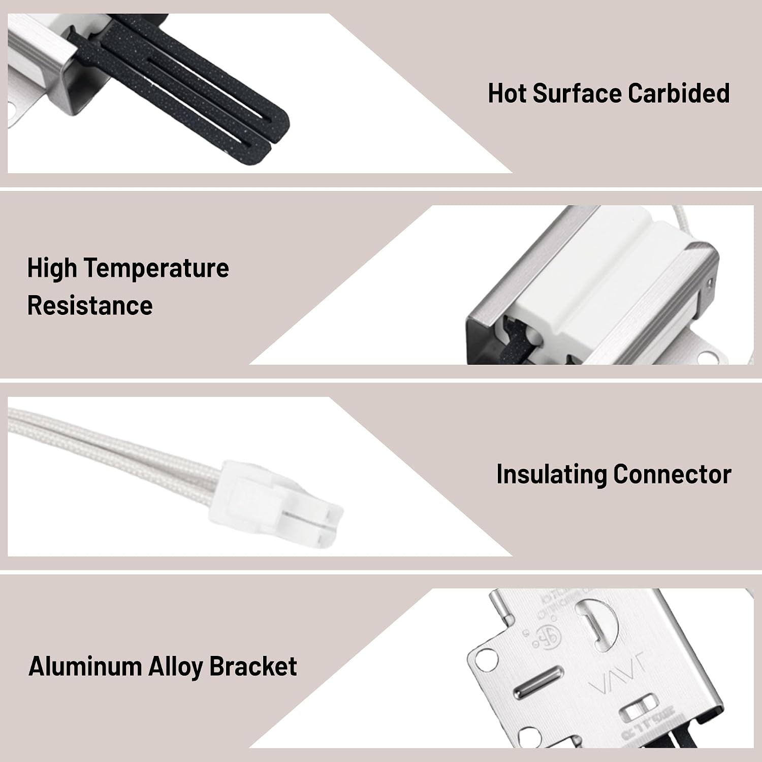 316489403 Oven Igniter for Gas Stove Compatible with Frigi-daire Ken-more Cros-ley Gas Range Igniter Replace 501rb Oven Igniter, 316428500 316428501 5304462661 IG94 AP3963540