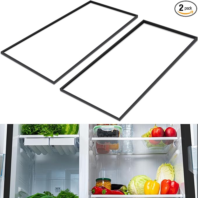2 Pcs Refrigerator Door Gasket Compatible with True 810803 25-3/4" x 54-1/8" Freezer Door Seal Magnetic Refrigerator Replacement Parts Compatible with Gdm-49/t-49 Freezer Parts Accessories
