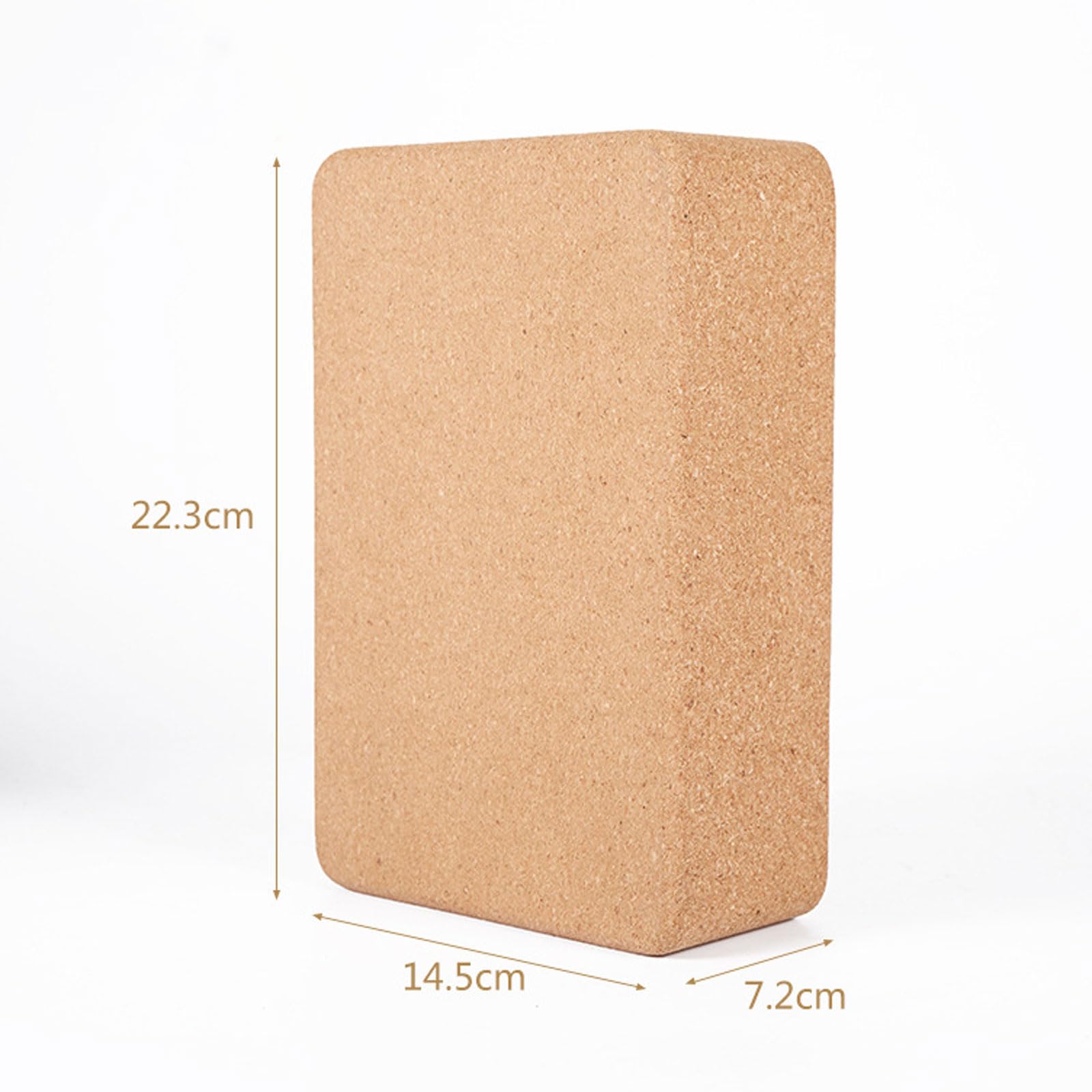 2er Set Yoga Block Kork rutschfest umweltfreundlich leicht Yoga-Blöcke Natürliche Yogablöcke aus Kork Bietet Unterstützung und Stabilität Fitnesszubehör für Yoga,Pilates,Fitness,Unisex