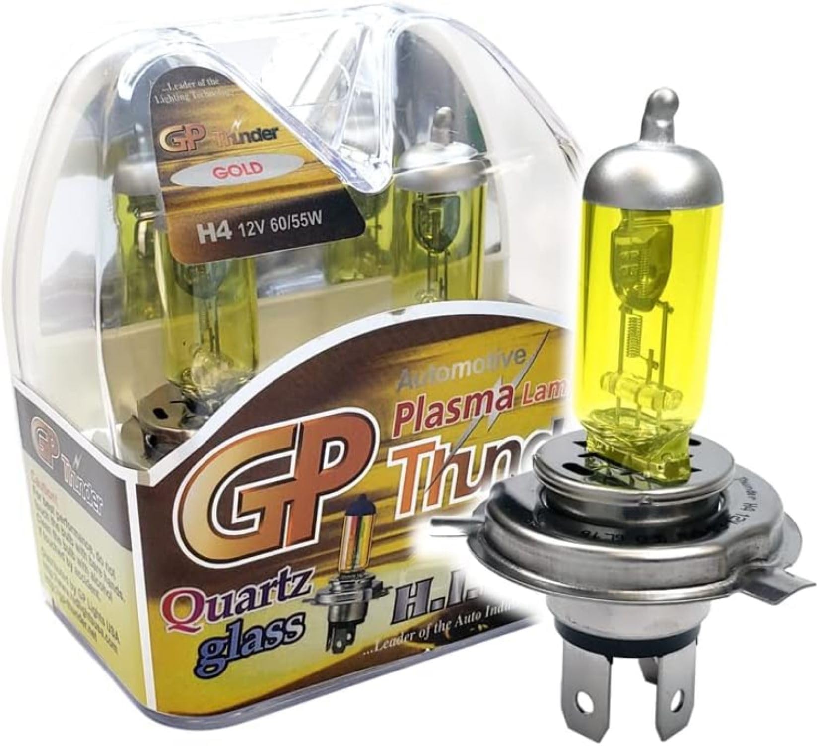 Amazon.com: GP Thunder H4 9003 3500K 60/55W Golden Yellow Light