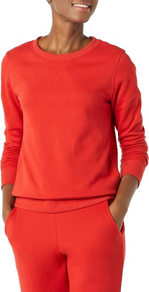 Amazon Essentials Felpa in Pile Girocollo (Disponibile in Taglie Forti) Donna - 1