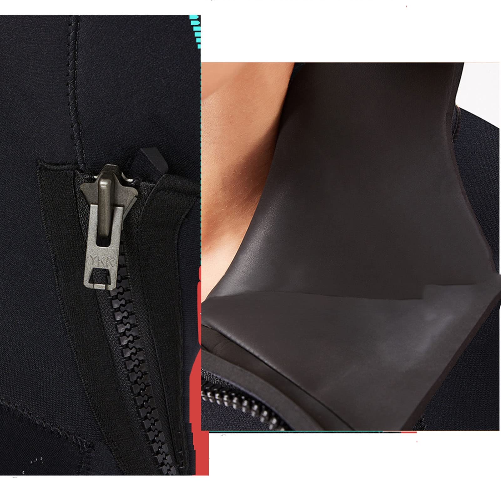 Mute Da Sub Da Uomo Muta for Acqua Fredda Cerniera Frontale, Design Con Cappuccio Adatto for Le Immersioni, Il Surf, Lo Snorkeling, Il Nuoto, Il Costume Da Bagno