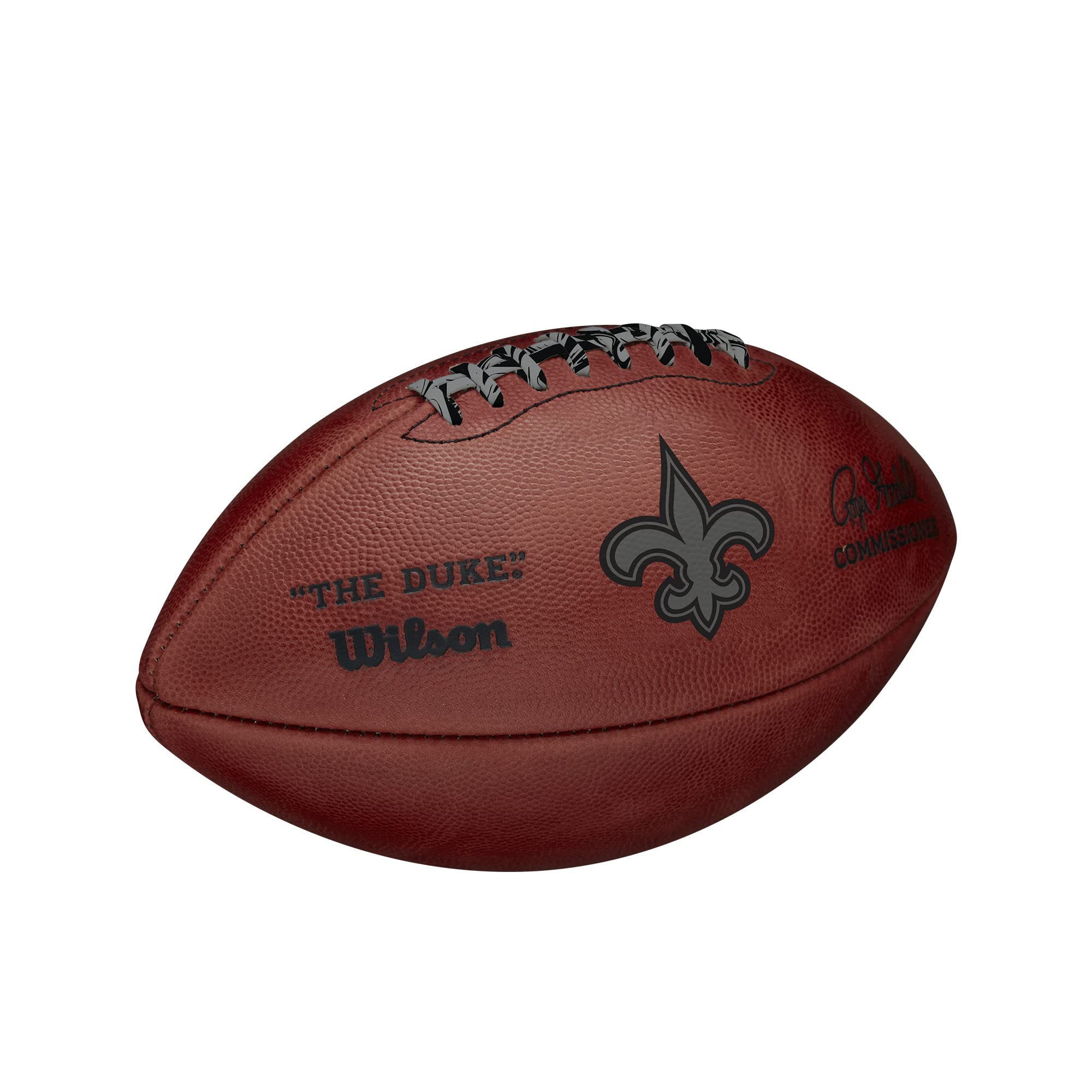 Wilson The Duke NFL Team Metallic Football - New Orleans Saints