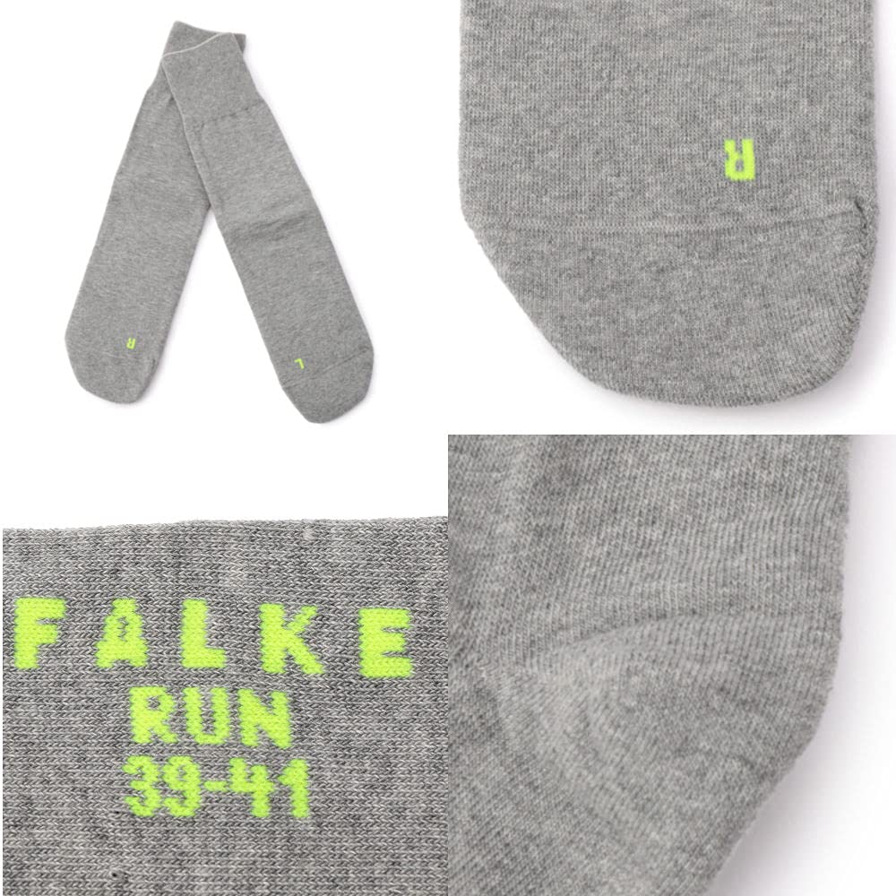 Falke 16605 RUN - Calcetines de algodón para hombre, mujer, informales, deportes, al aire libre, regalo, colorido, primavera, verano, otoño e invierno, 2000 blanco, 24.5-25.5 cm