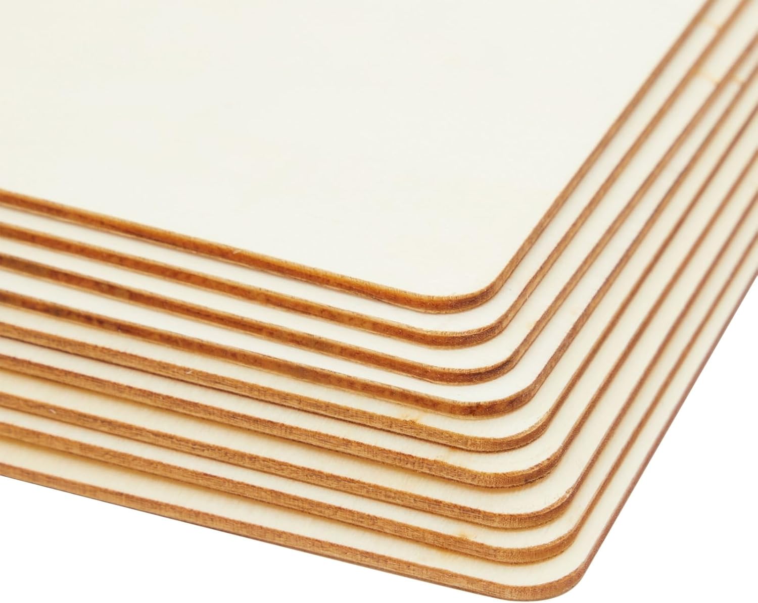 Bright Creations 70 Pack Unfinished Wood Squares for Crafts, Wood Burning, Engraving (3 Sizes, 2", 3", 4") - Wooden Pieces for Crafts