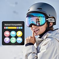 Vista 5 de Gafas de esquí para niños, gafas de esquí de nieve para niños, jóvenes, adolescentes, niños y niñas de 5 a 14 años
