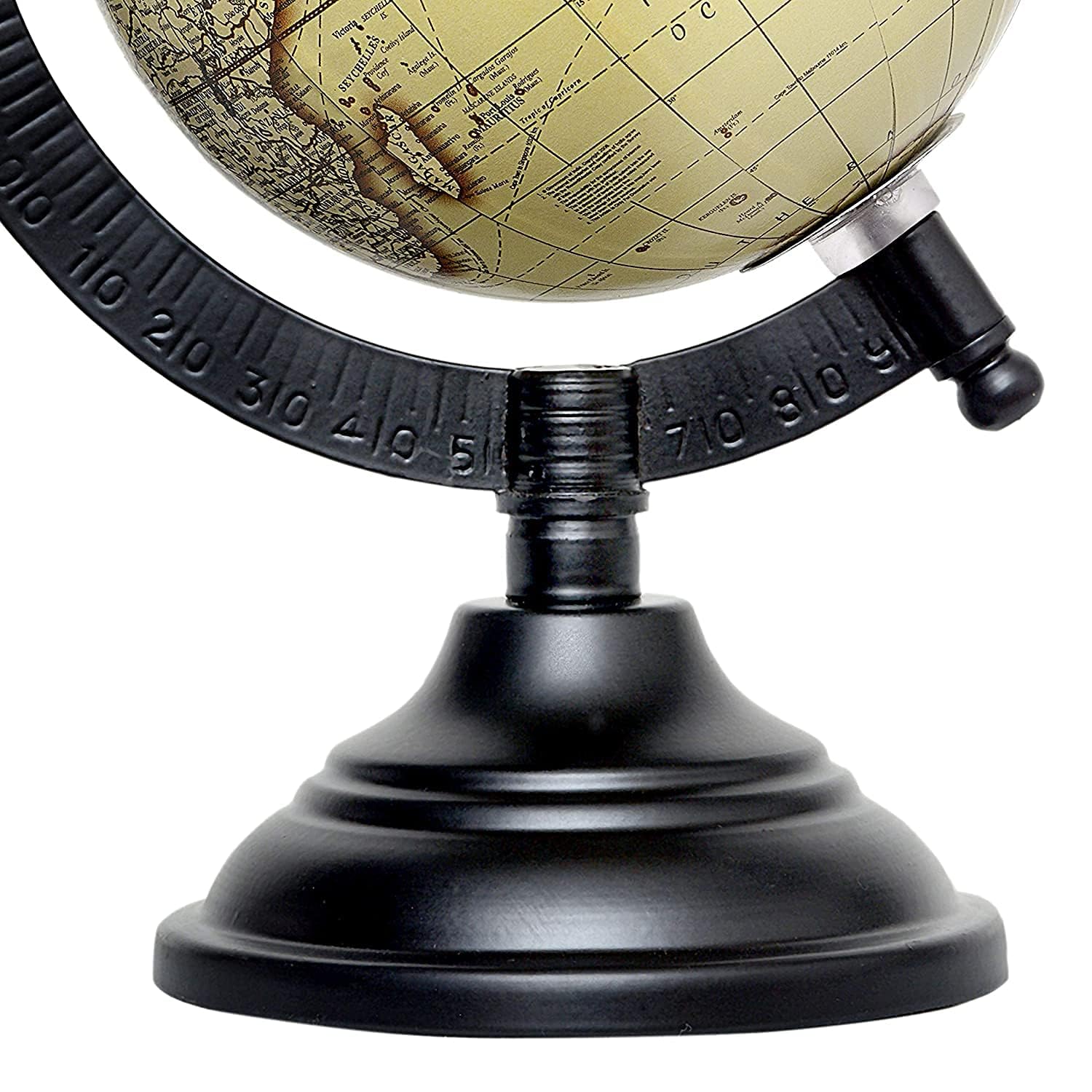 Dattatreya Educational Political Laminated Rotating World Globe with Metal arc and Base Height 4 Inch 1