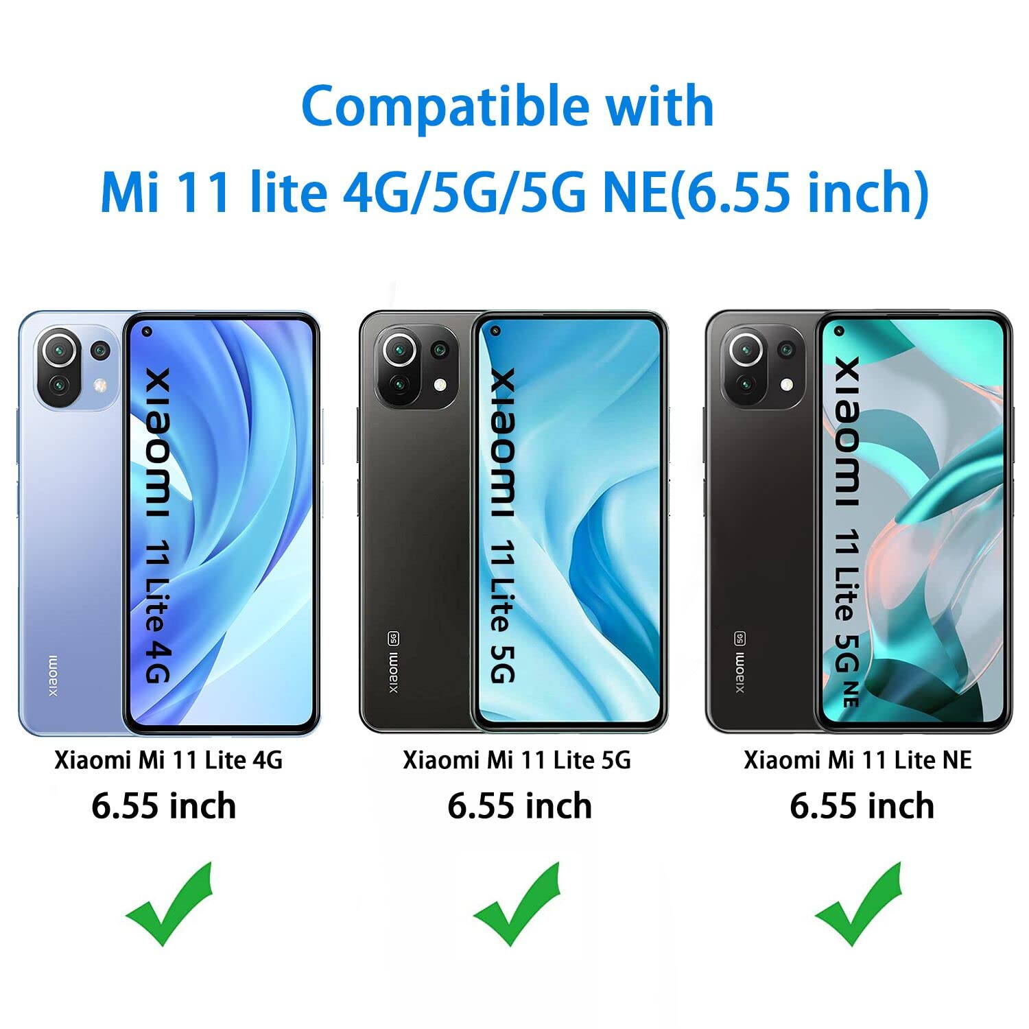 Xiaomi G10 Ricambi 2 Pellicole Corazzate In Vetro Temperato 9H Per Xiaomi Mi 11 Lite / Mi 11 Lite 5G, Anti-graffio E Anti-impronte Jordan 11 Nere - Foto 4