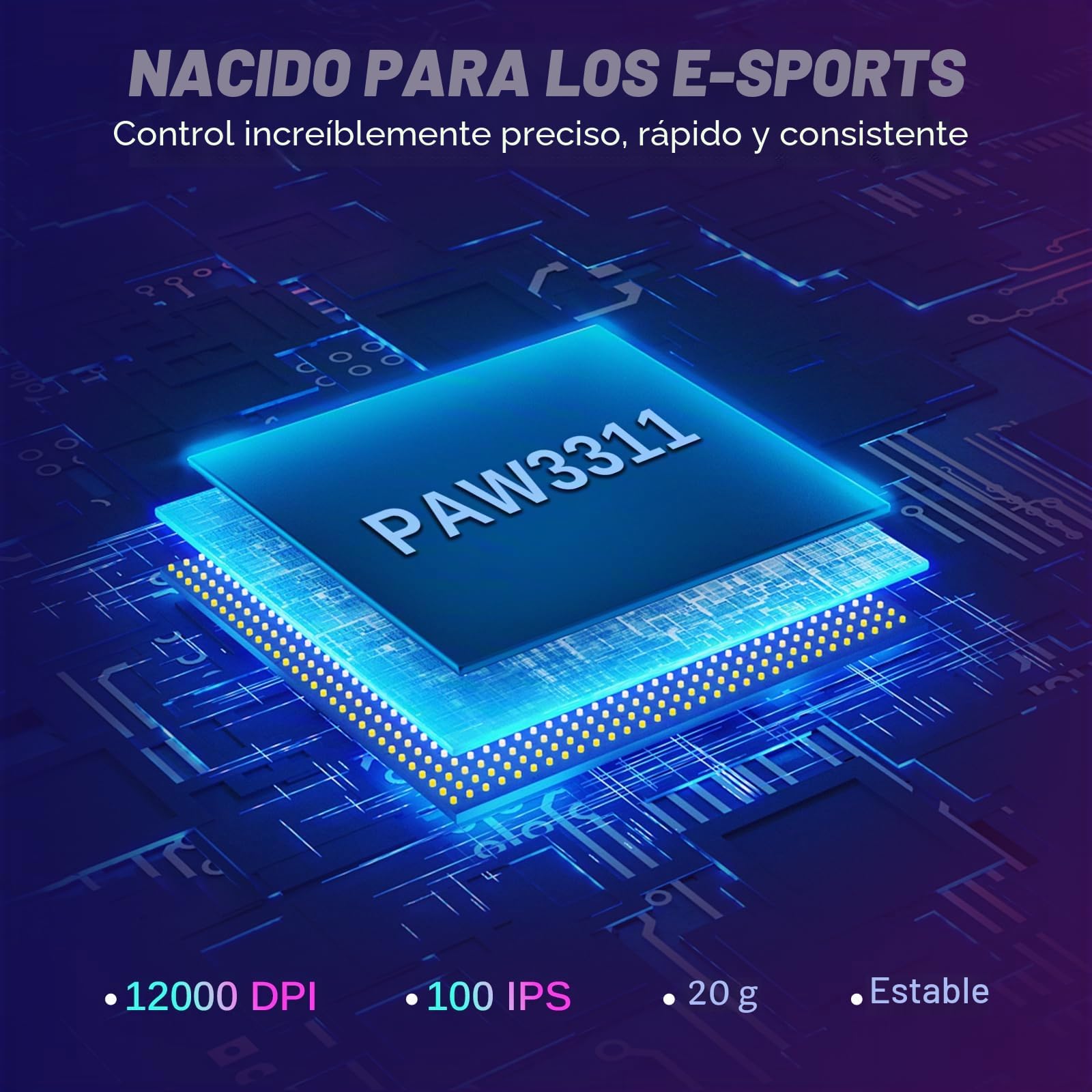 Redragon Ratón Gaming Inalámbrico, Tri-Mode 2.4G/USB-C/Bluetooth Raton Gaming, 10000 dpi y 6 Modos RGB Retroiluminado, 9 Botones Programables, Ratón Inalámbrico Recargable para Laptop/PC/Mac, Negro