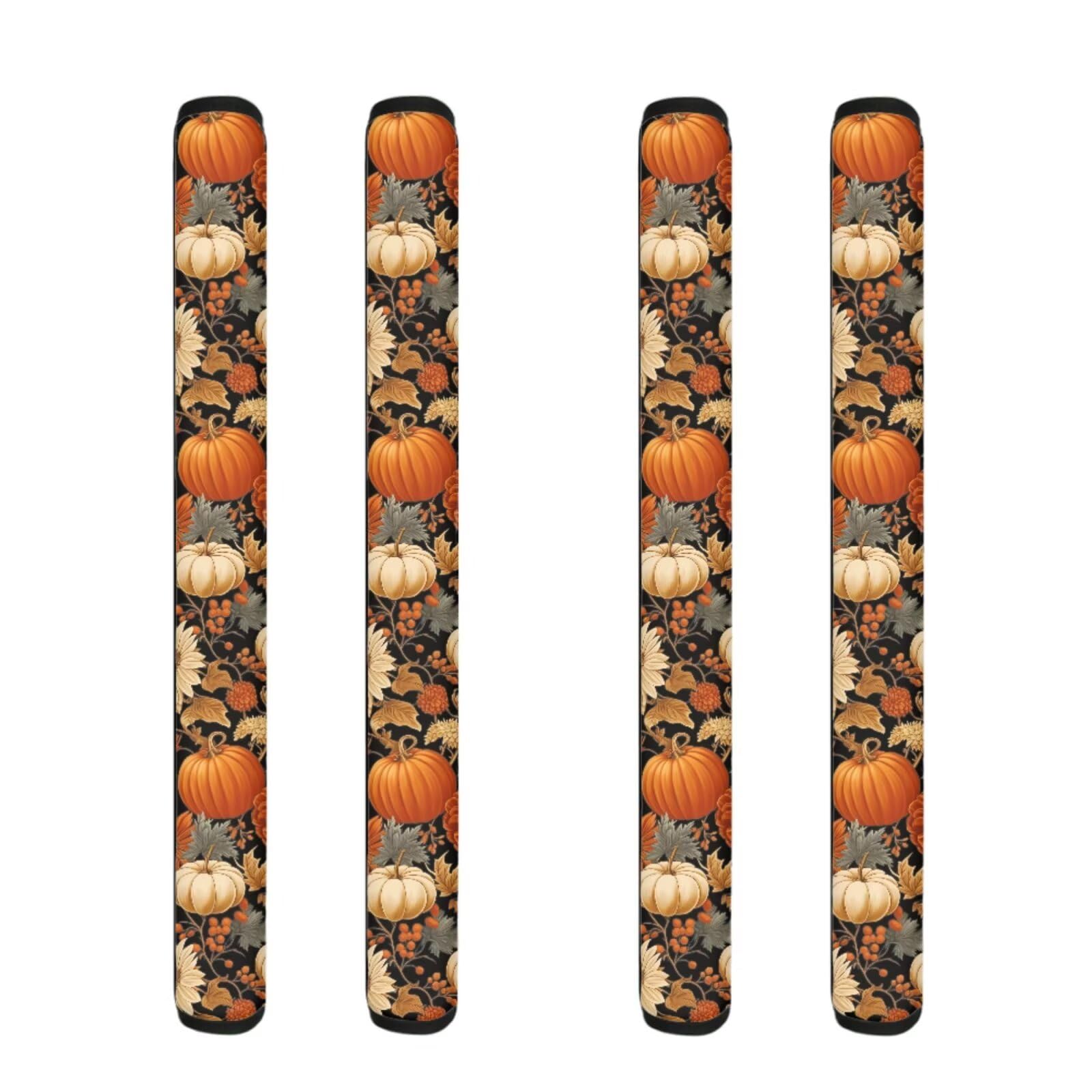 Fall Pumpkin Refrigerator Door Handle Covers 4 Pieces