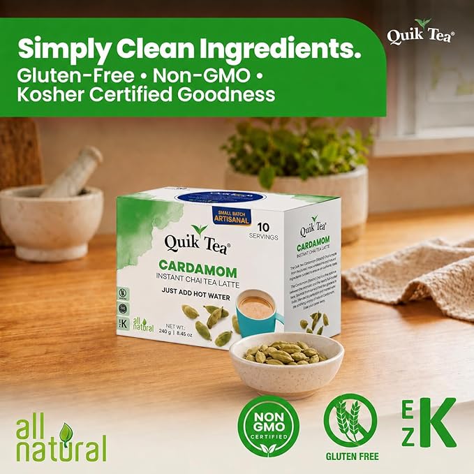 Té Chai Latte Instantáneo Cardamomo 10 sobres miniatura 3