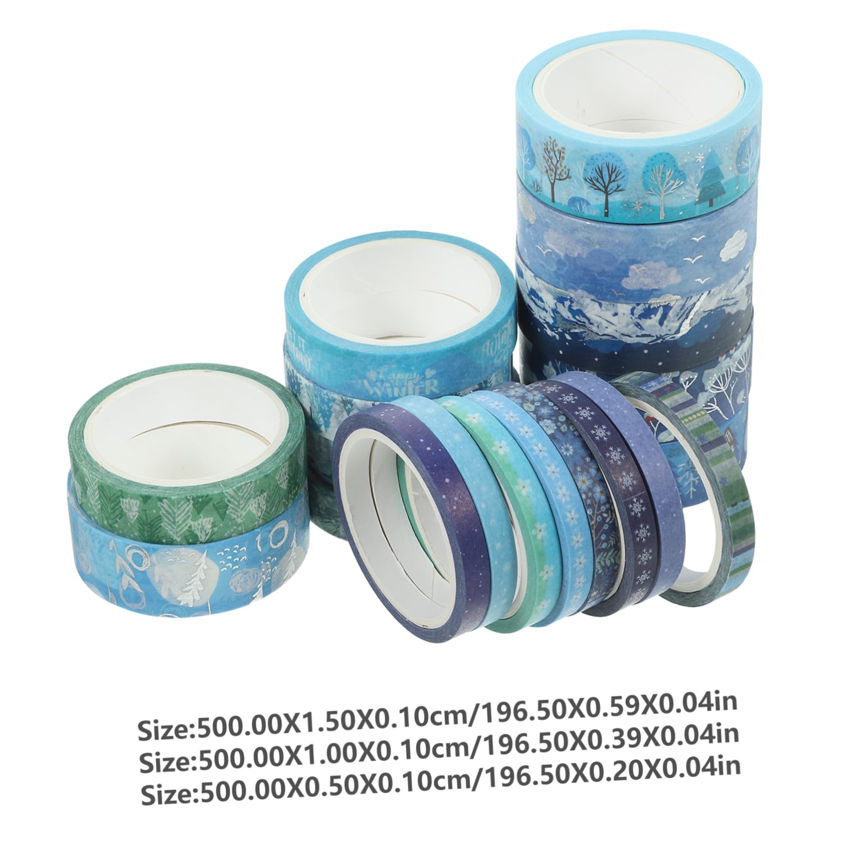 76rollen Washi Tape Für Weihnachten Dekoratives Klebeband Für Scrapbooking Und Geschenkverpackung Winterliche Designs Mit Silberner Prägung Für Kreative Bastelprojekte