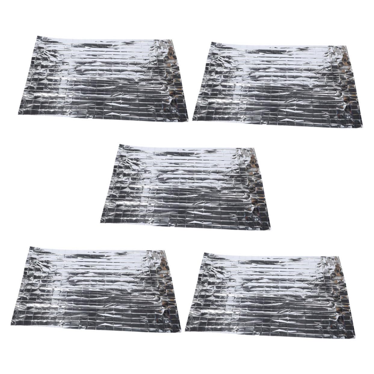 OSOLADY 5Pcs Emergency Thermal for Outdoor Aid Camping Lightweight Dual Sided Prevention for Hiking Cycling