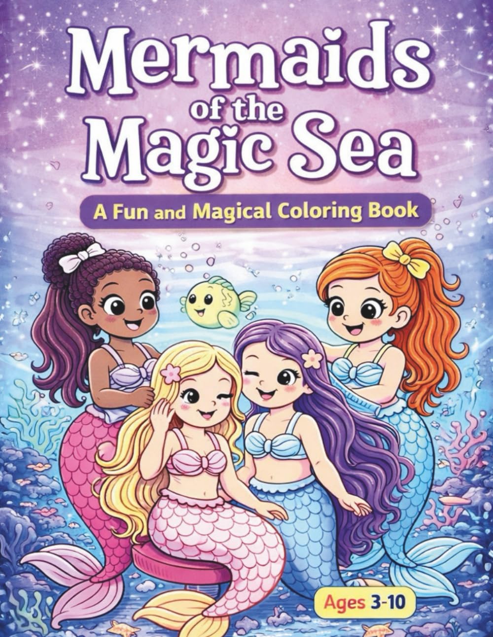 Mermaids of the Magic Sea: A Fun and Magical Coloring Book