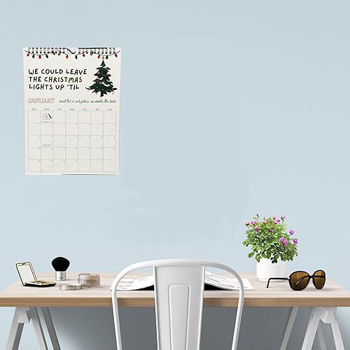 Miniatura 5 de Calendario 2024 Roaring Twenties 2024 con letras de TS Calendario de pared, calendario de gira de Eras con pósteres de música, portada de álbum,