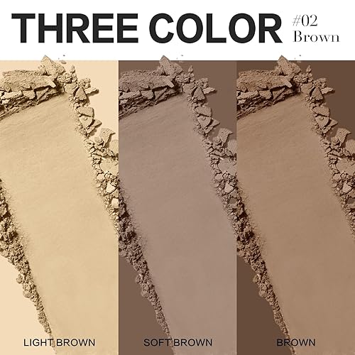 Miniatura 9 de Tinte de cabello para retoque de raíz, polvo de línea capilar mezclable de 3 colores para cobertura de canas, cobertura de raíces y bordes