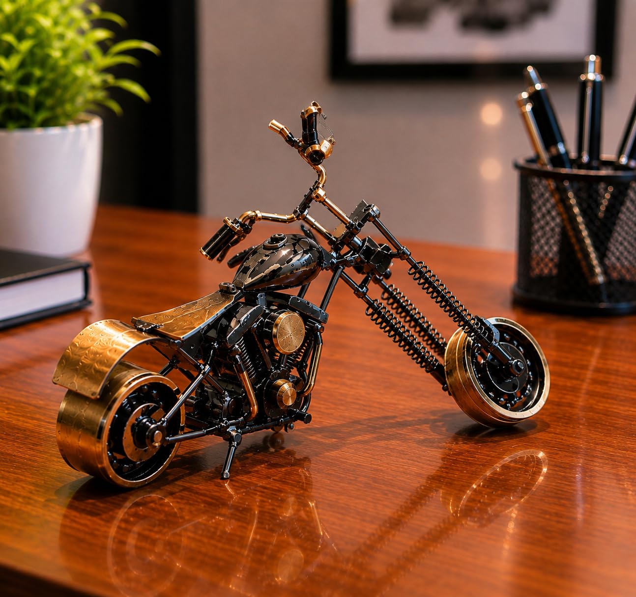 Iron Mini Bike Showpiece - Home Decor -3 Iron Mini Bike Showpiece - Home Decor -3