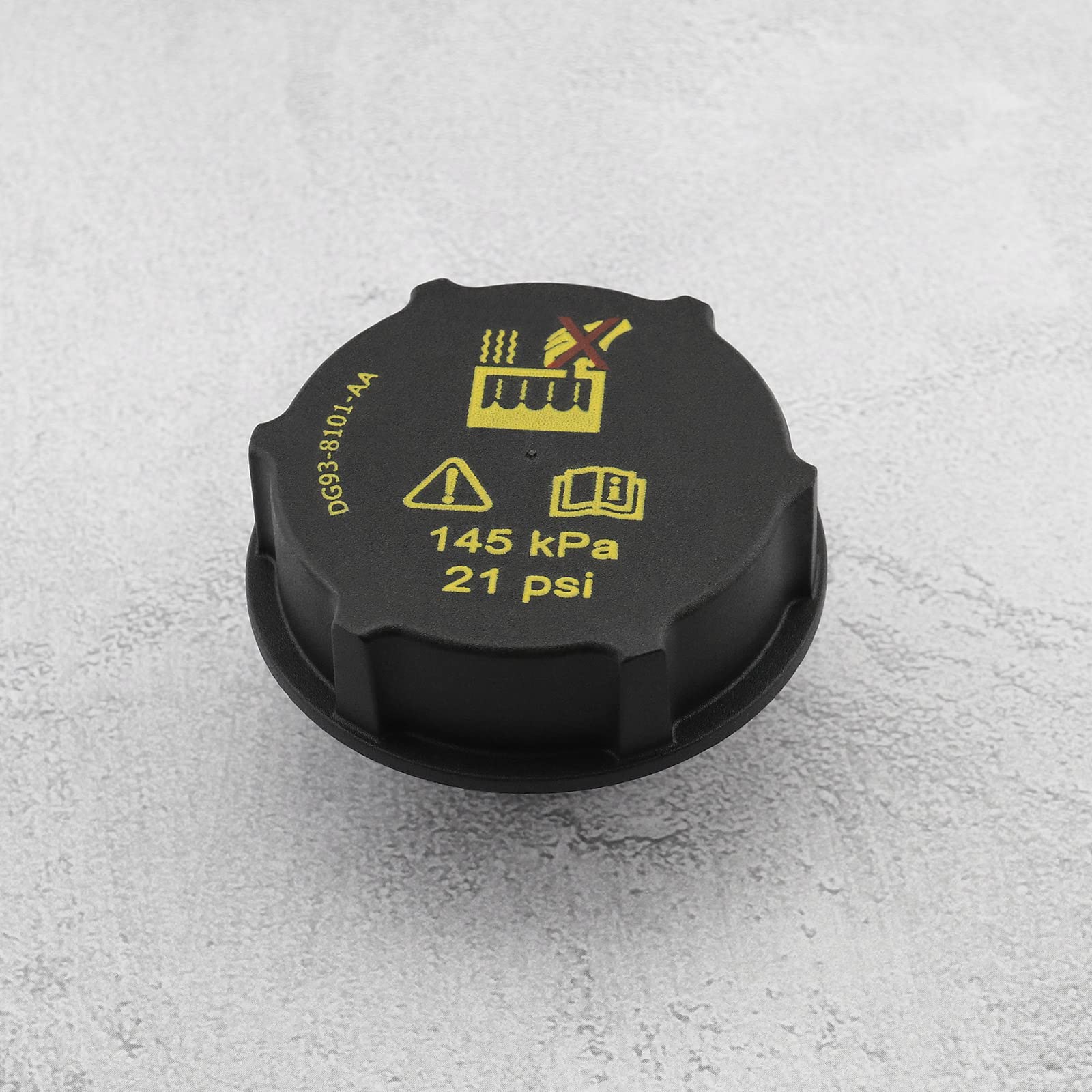 ECSiNG Tappo serbatoio acqua espansione radiatore DG938101AA 1301104 1224233 3M5H-8100-AD LF5015205A 30680002 compatibile con Ford Fiesta MK6 MK7 plastica