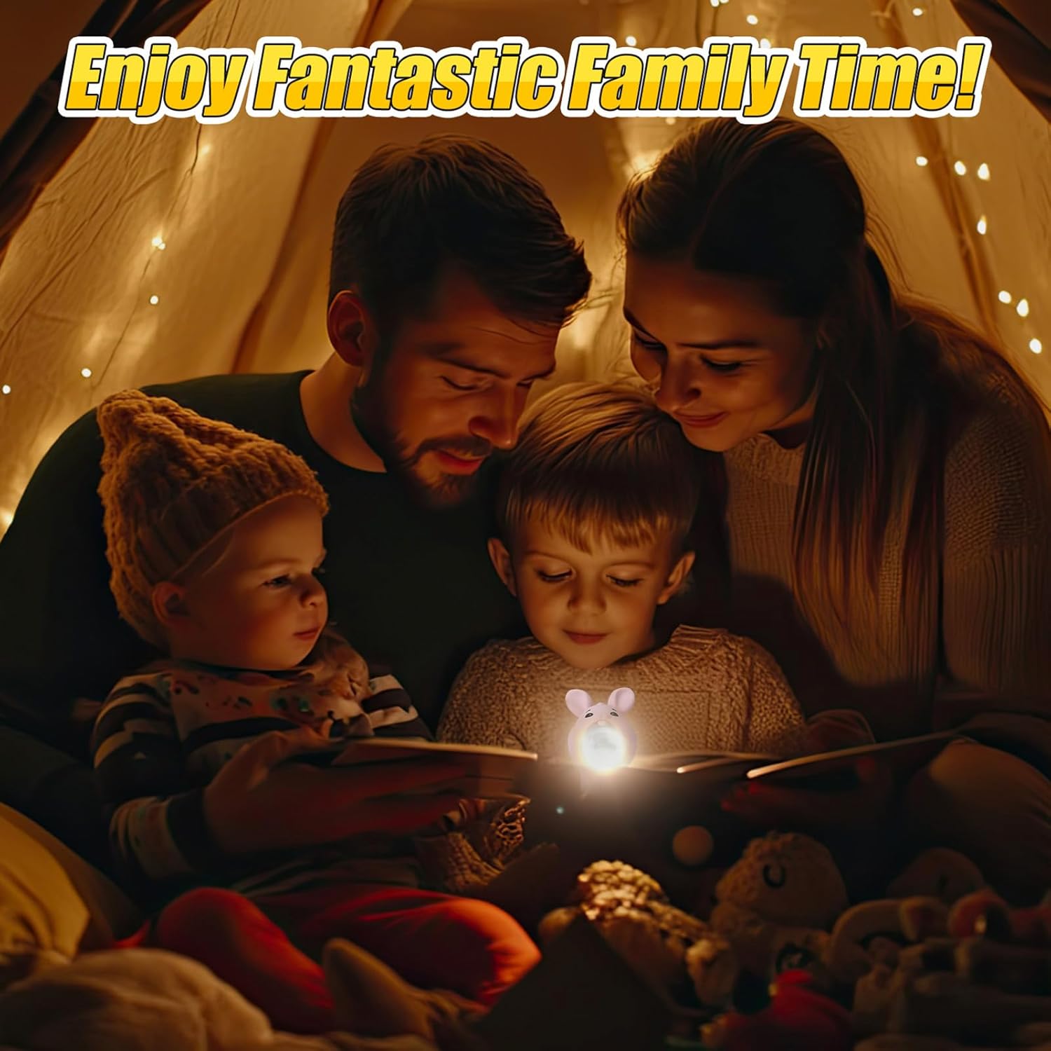 Easter Bunny Kid‘s Flashlight Rechargeable, Led Flashlight, Fun and Easter Rabbit Kid Flashlight Suitable for Camping and Outdoor Exploration, Dog Walking, Birthday Gift