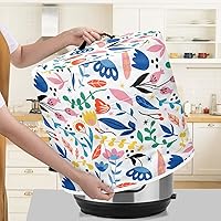 Vista 31 de Cubierta abstracta para freidora de aire con estampado de corazón, cubierta de olla a presión de 3 cuartos de galón, cubierta antipolvo para olla a