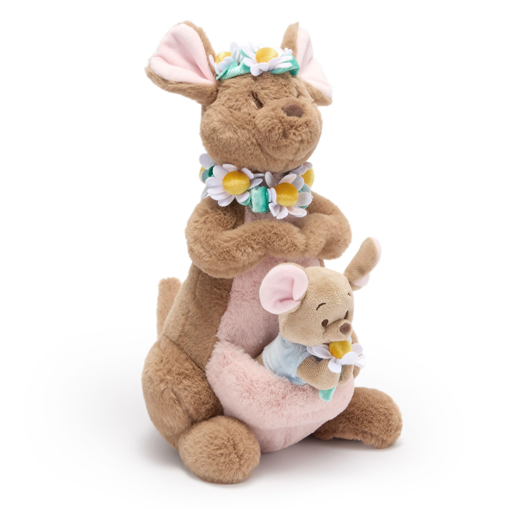 Disney Store Official - Winnie Puuh - Kanga und Ruh - Sonderedition im Blumen-Look - Mittelgroßes Kuscheltier - Plüschtier zum Sammeln - 18 cm