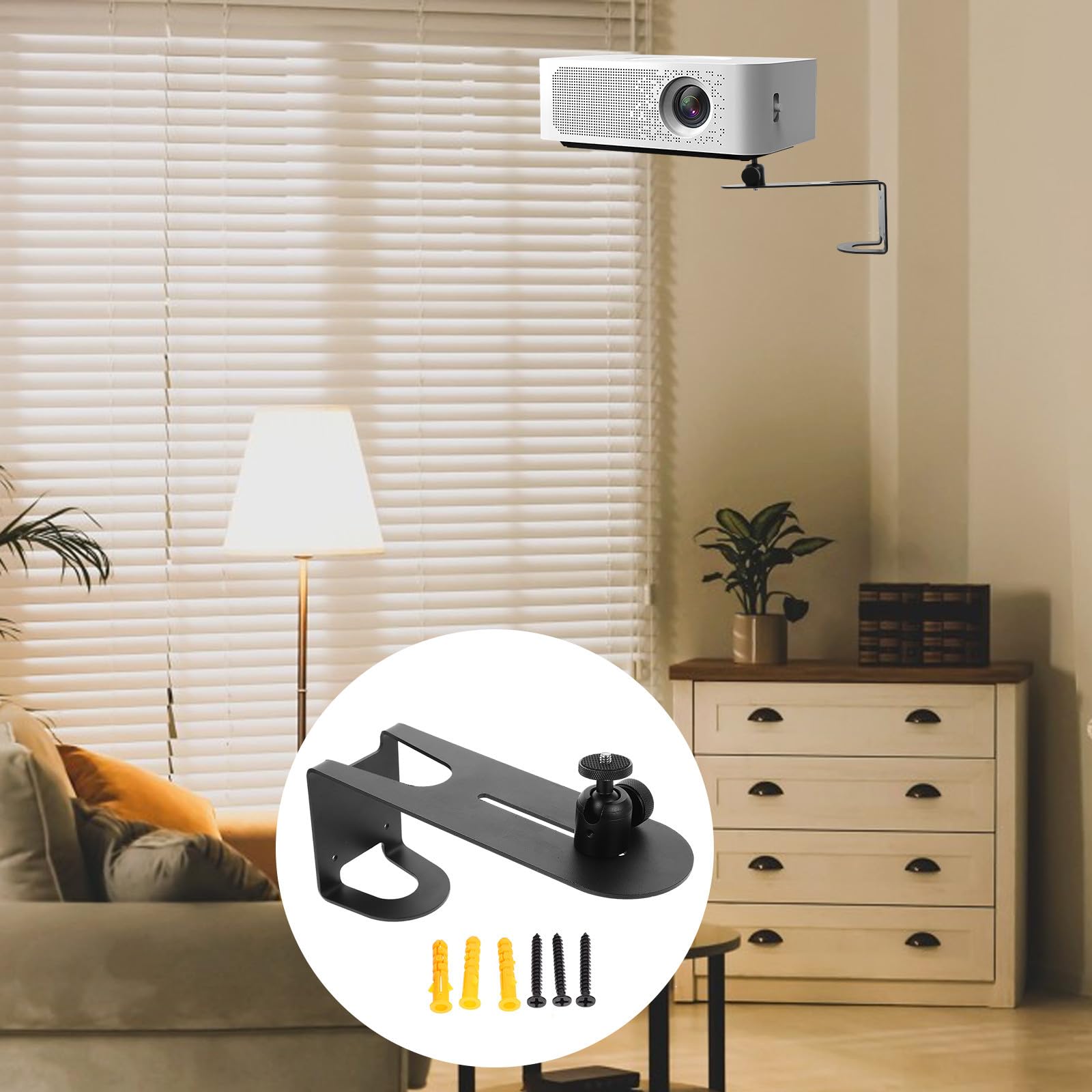 Wandhalterung und Stahl Installation Kaltgewalztem mit Einfacher Verstellbare Kleiner aus Elegantem Design für Projektor für Vielseitige Projektoraufhängung