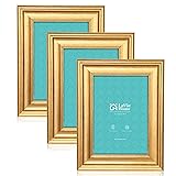 Picture Frames (3 Pack, Gold)