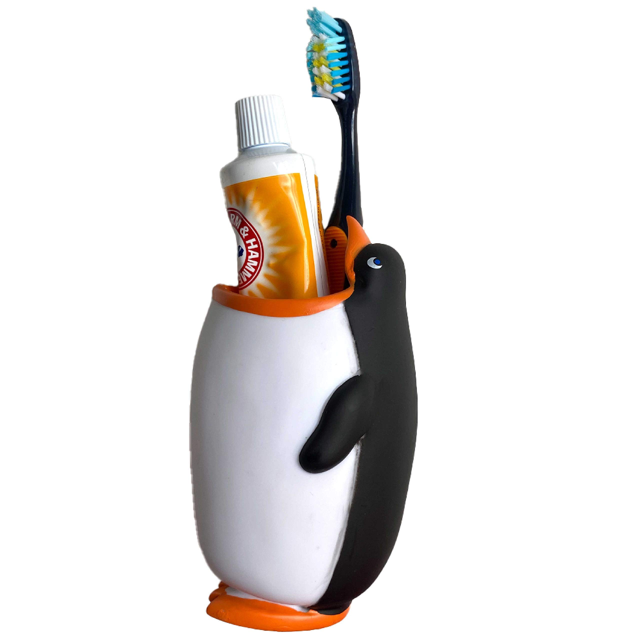 Kids Toothbrush Holder Toothbrush Organizer – Durable Silicone Animal Tooth Brush Holder – Easy to Clean Toothbrush and Toothpaste Holder – Toothbrush