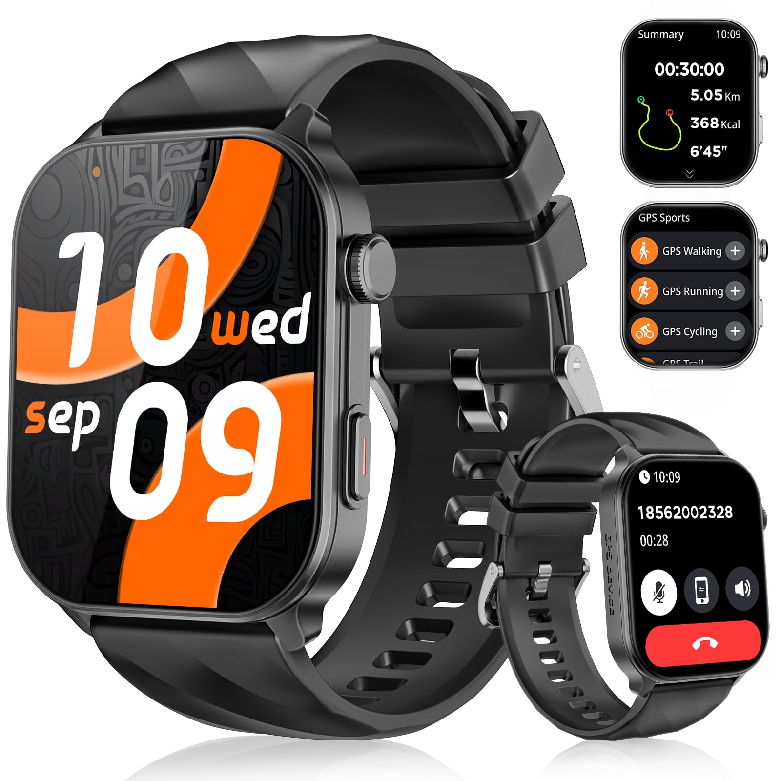 IMSVEPR Smartwatch Herren Damen, 2,01