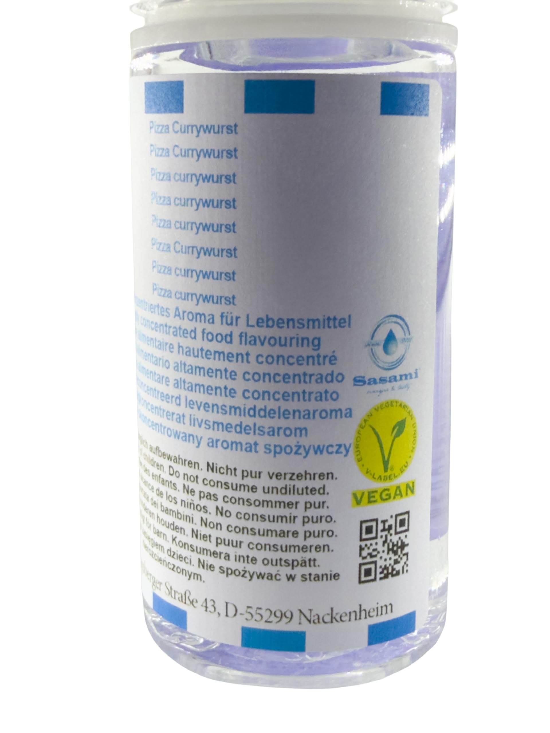Pizza currywurst aroma concentrato - vegano - Sasami - 100ml