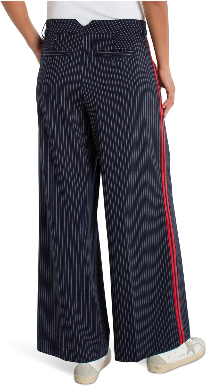Liverpool Los Angeles High-Rise Wide Leg Pleated Trouser with Side Stripe 30" Inseam