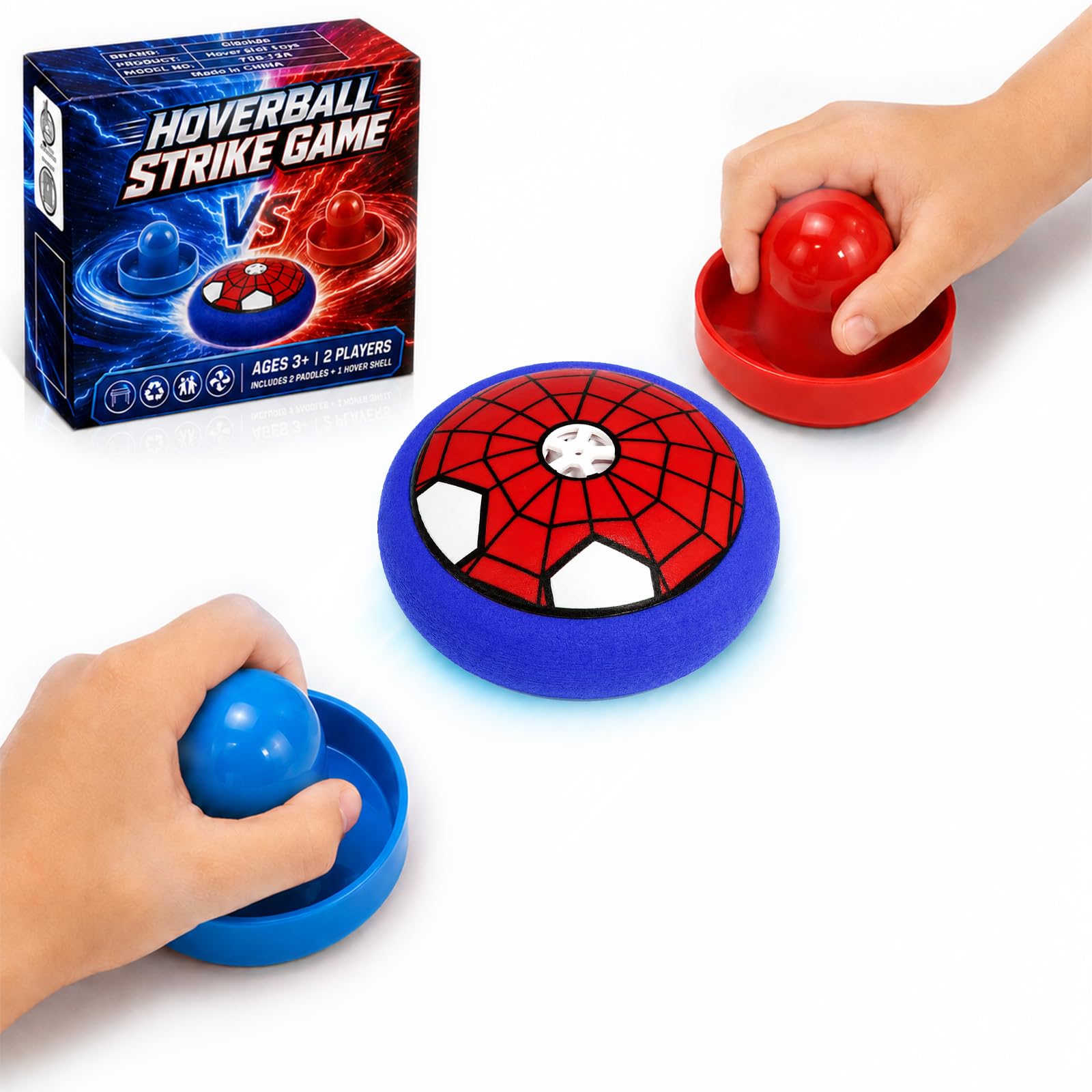 Glückpa Spider Tabletop Air Hockey Game for Kids Ages 3-12