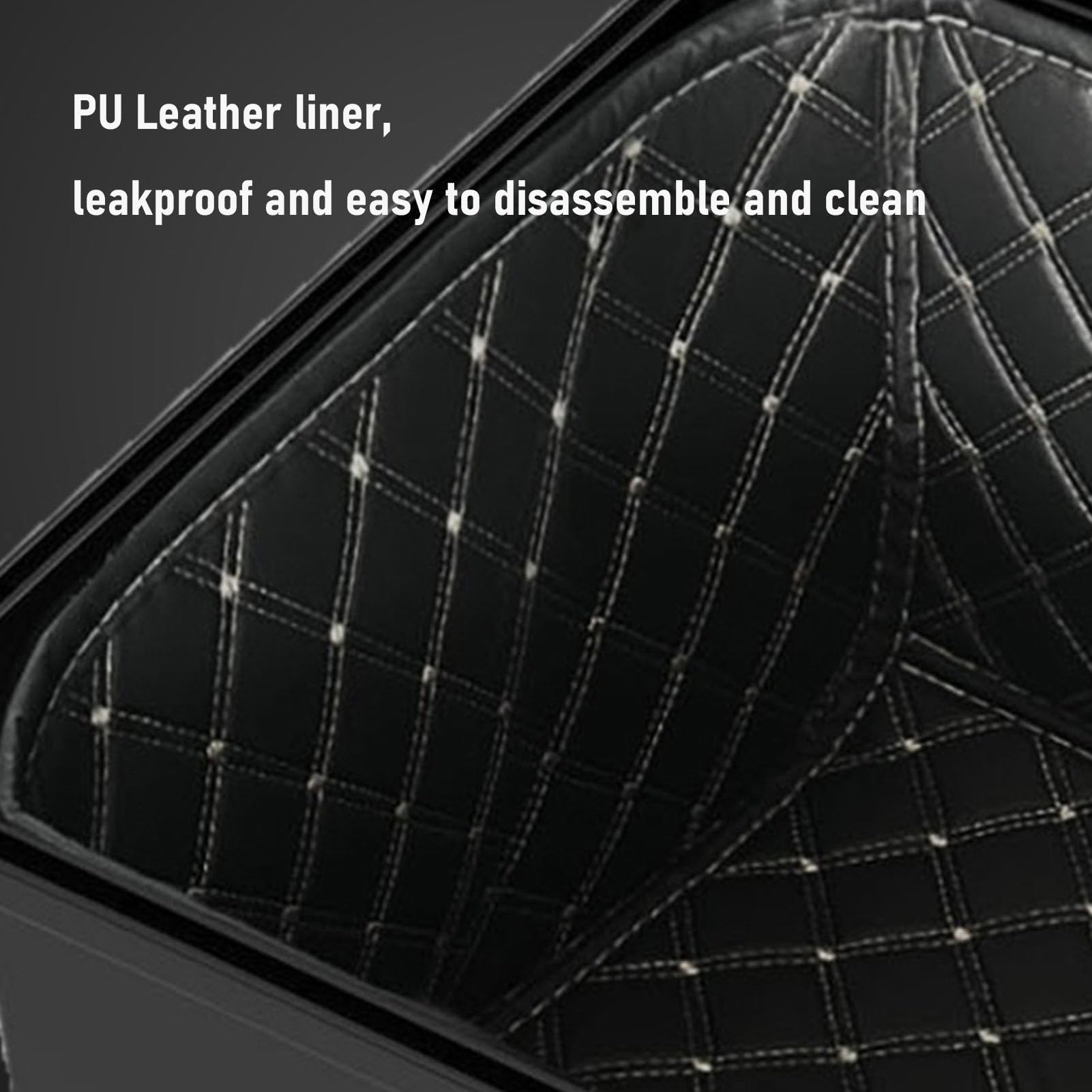 Baúl para Motocicletas de 45 L, Caja Trasera de Gran Capacidad con Cerradura Placa Base con Revestimiento de PU Impermeabilización Maletero de Caja Trasera Desmontable para