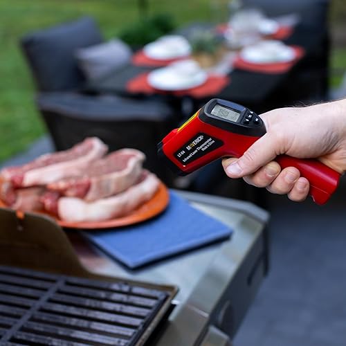 Miniatura 5 de Maverick Termómetro infrarrojo de superficie para barbacoa, orientación láser, relación distancia a punto 101, pantalla LCD retroiluminada,