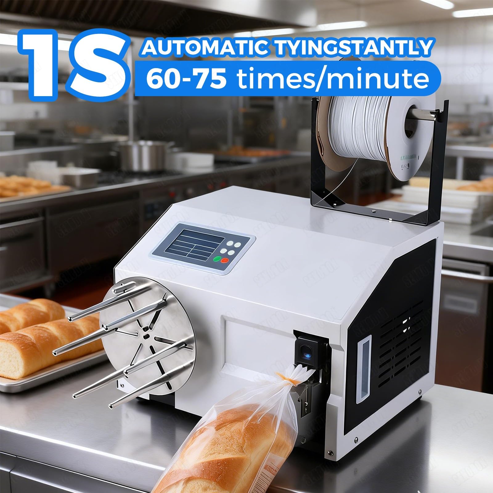 Automatyczna maszyna do wiązania twist, półautomatyczna zgrzewarka worków z drutem 300 m, zakres wiązania 5-30 mm do chleba, cukierków, pakowania torebek prezentowych, wiązania