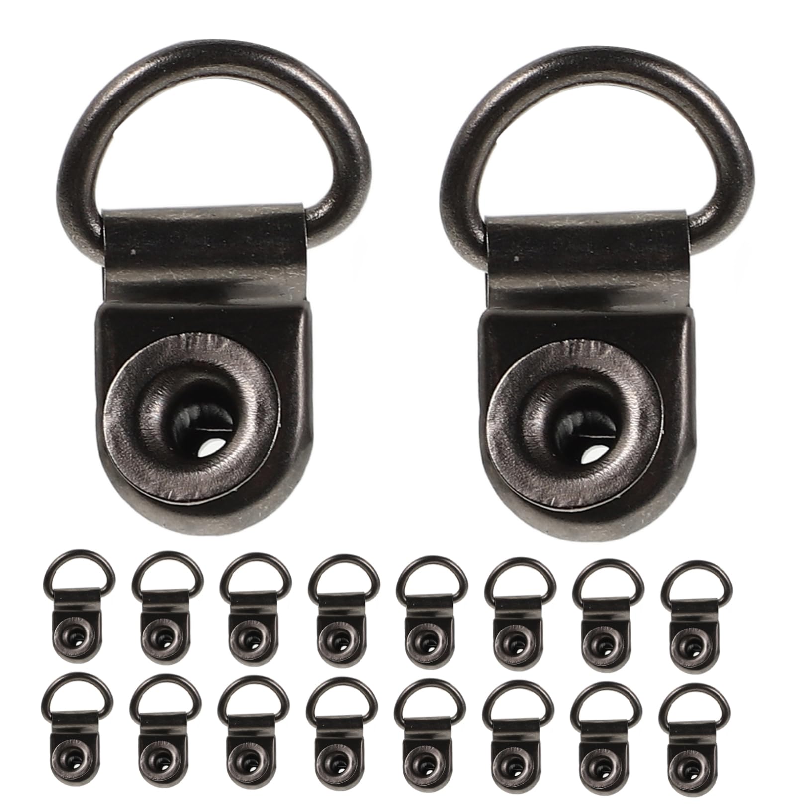 COLLBATH Snail Buckle Shoe Accessories 20pcs Alloy Lace Hooks Shoe Boot Hooks for Hikers Athletes