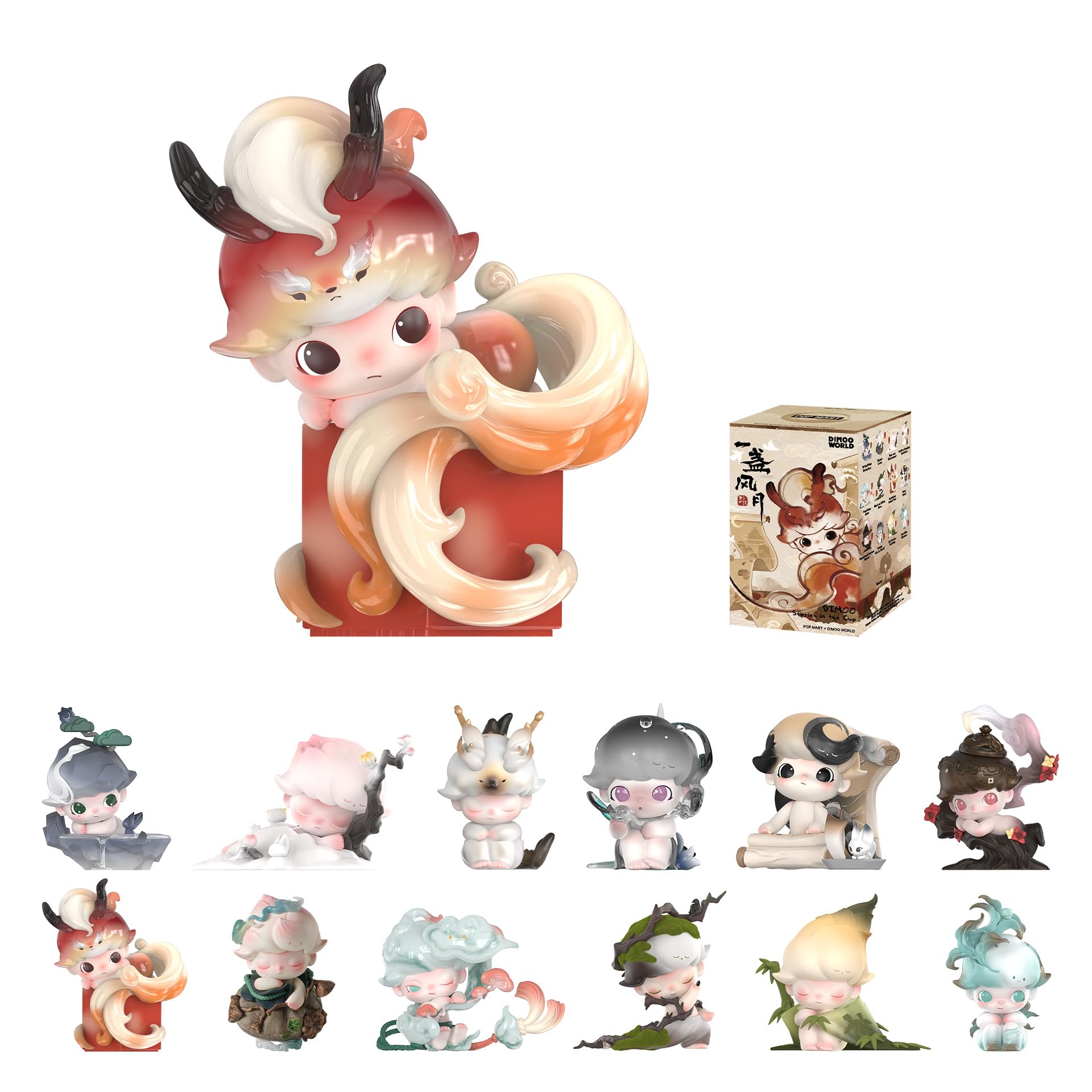 DIMOO Stories in the Cup シリーズ Amazon.com: POP MART DIMOO Stories in The Cup Series Figures