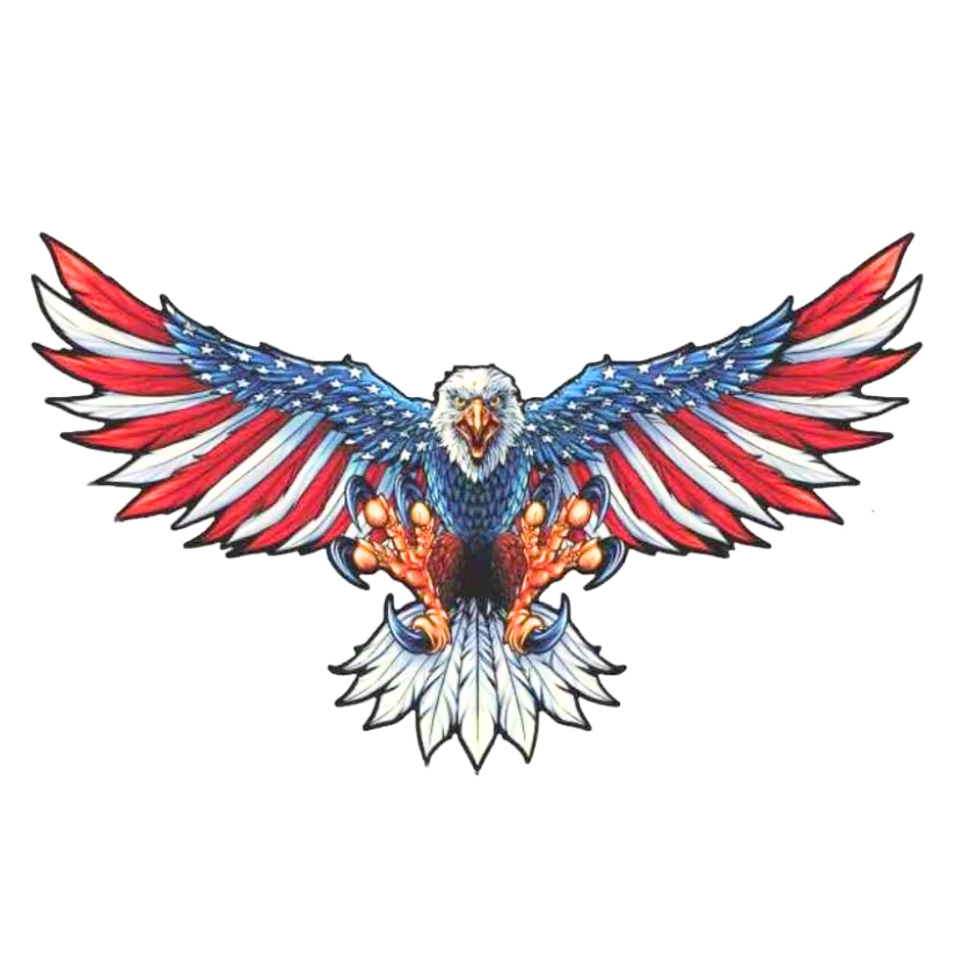 Hanging Tree Big Eagle Sticker Strong Adhesive Waterproof Bald Eagle Sticker - Does not Fade, Used for Truck, Hard hat, Helmet, Laptop, RV, Water Bottle,